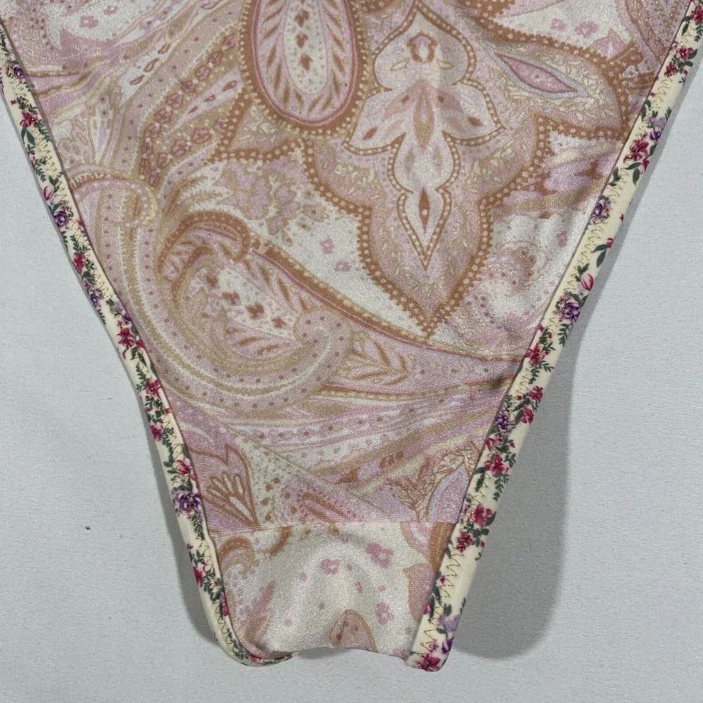 NWT River Island [ 10 US ] Mixed‎ Floral High Rise Bikini bottoms in Yellow